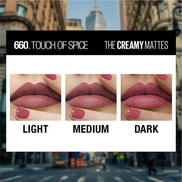 Maybelline New York Creamy Matte Lipstick 3.9g - Image 4