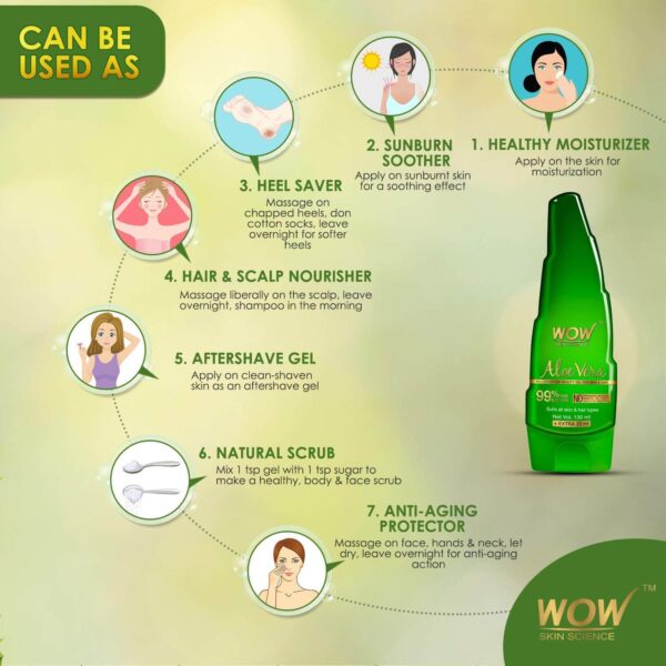 WOW Skin Science Aloe Vera Gel - Image 4