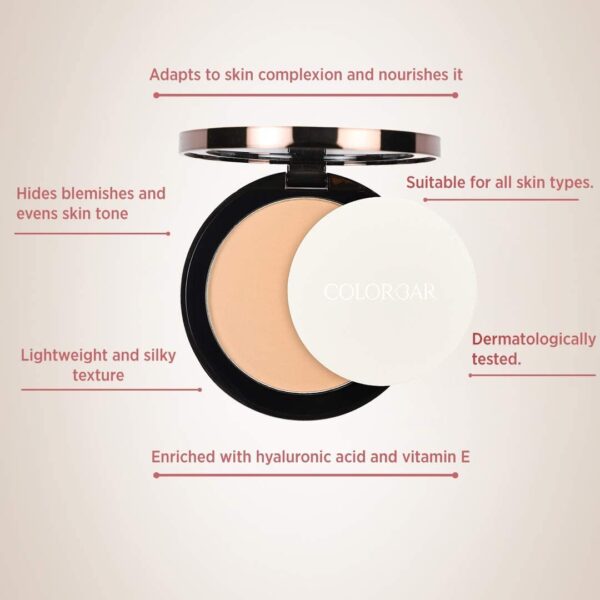 Colorbar Perfect Match Parfait Marier Compact, Nude Beige, 9g - Image 4