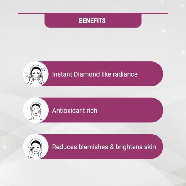 Lotus Herbals Cellular Radiance Radiant Diamond Facial Kit (Tube Pack) - Image 4