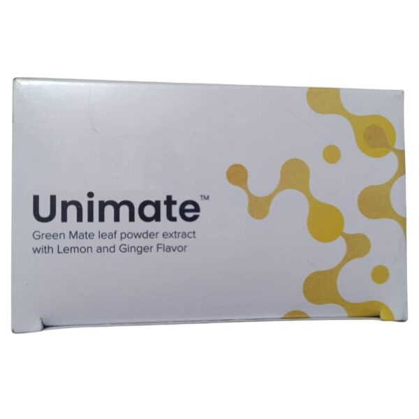 AuraNutrition unimate green mate leaf powder extract with lemon and ginger flavor