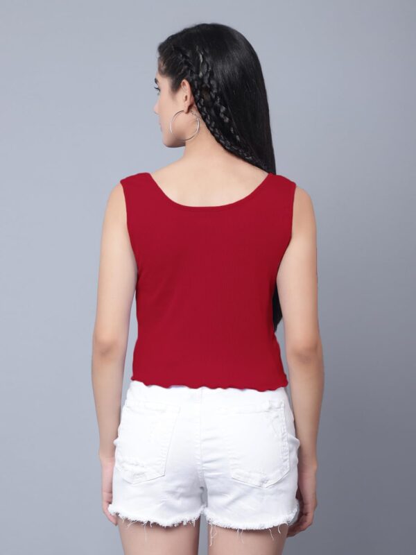 Accessorize Kingdom Tops for Women | Crop top Tank top | Beach wear | Stylish Inner for Women | Ribbed Tops | Spaghetti top | Gym Tops | Trendy Tops - Image 2