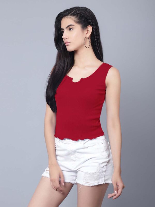 Accessorize Kingdom Tops for Women | Crop top Tank top | Beach wear | Stylish Inner for Women | Ribbed Tops | Spaghetti top | Gym Tops | Trendy Tops - Image 4