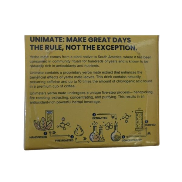 AuraNutrition unimate green mate leaf powder extract with lemon and ginger flavor - Image 2