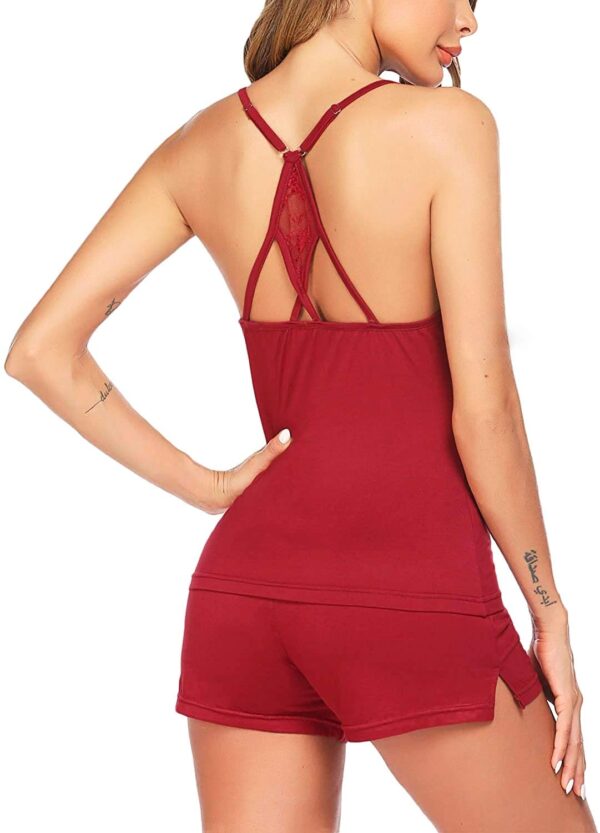 Accessorize Kingdom Women's Babydoll Nighty for Honeymoon/Night Wear for Women Super Soft Net Babydoll Dress Sleepwear Naughty (Wine Red, Medium) - Image 2