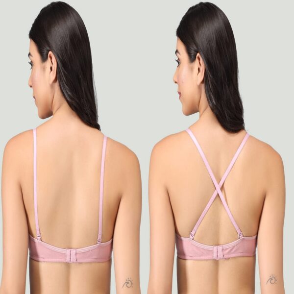 Accessorize Kingdom Cotton Lightly-Padded Wire Free Regular Wear T-Shirt Bra for Women (A, 40) Multicolour - Image 4