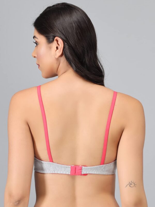 Accessorize Kingdom Women's Cotton Non-Padded Wire Free Regular Wear T-Shirt Bra Pack of 3 (NP01n) (B, 38) Multicolour - Image 4