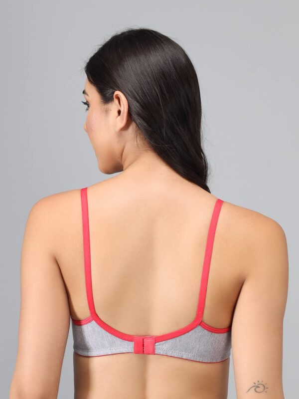Accessorize Kingdom Cotton Lightly-Padded Wire Free Regular Wear T-Shirt Everyday Bra for Women (B, 40) Multicolour - Image 4