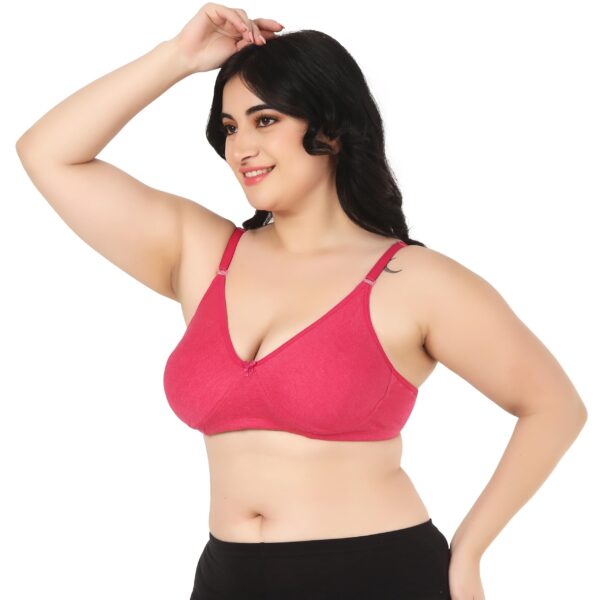Accessorize Kingdom Full Support Minimizer Cotton Bra for Women, Everyday T-Shirt Pushup Heavy Breast | Bust Plus Size Bra - Image 2