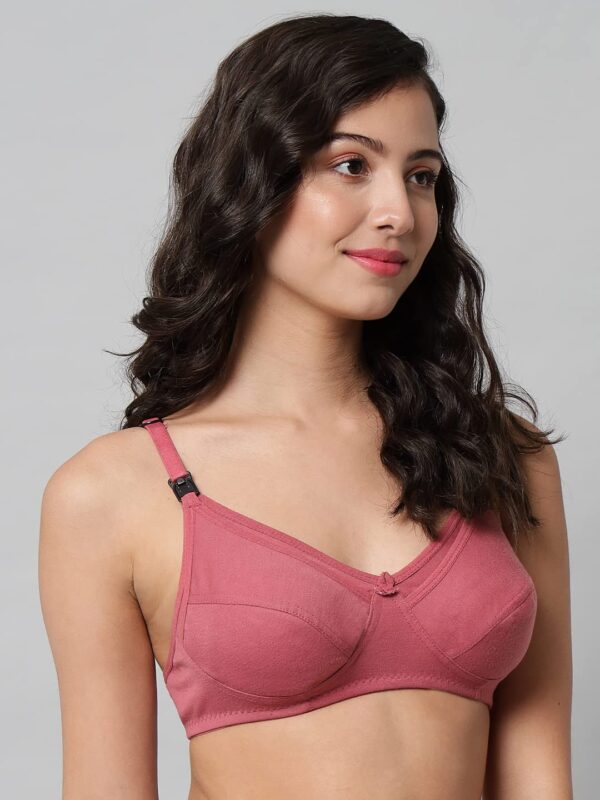 Accessorize Kingdom Women Cotton Blend Maternity Nursing Feeding Bra | Everyday Maternity Bra for Women (C, Brown, 36) - Image 4
