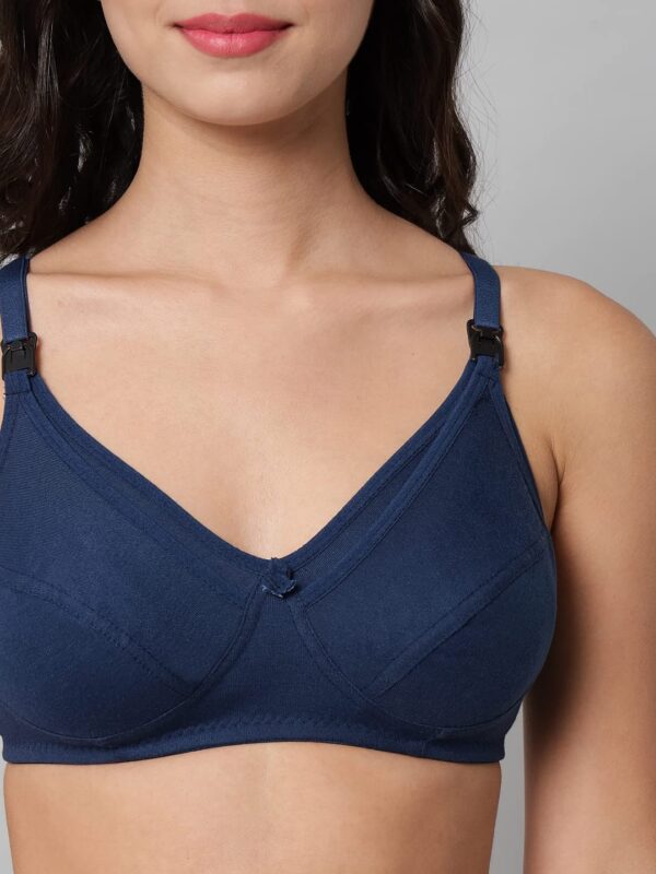 Accessorize Kingdom Women Cotton Blend Maternity Nursing Feeding Bra | Everyday Maternity Bra for Women (C, Pack of 3, 34) - Image 4