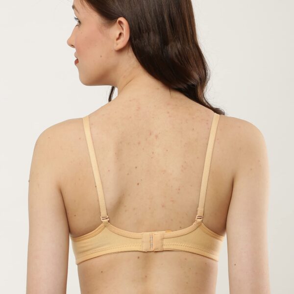 Accessorize Kingdom Soft Cotton Lightly Padded Wire Free T-Shirt Everyday Bra for Women (A, Yellow, 32) - Image 2