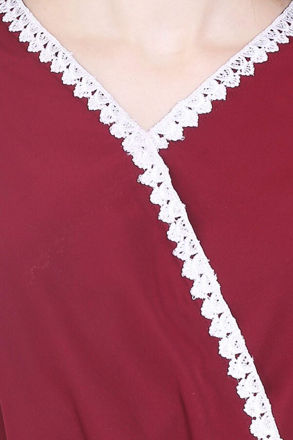 Accessorize Kingdom Women's Top (Maroon, L) - Image 4
