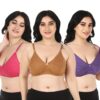 Accessorize Kingdom Full Support Minimizer Cotton Bra for Women, Everyday T-Shirt Pushup Heavy Breast | Bust Plus Size Bra
