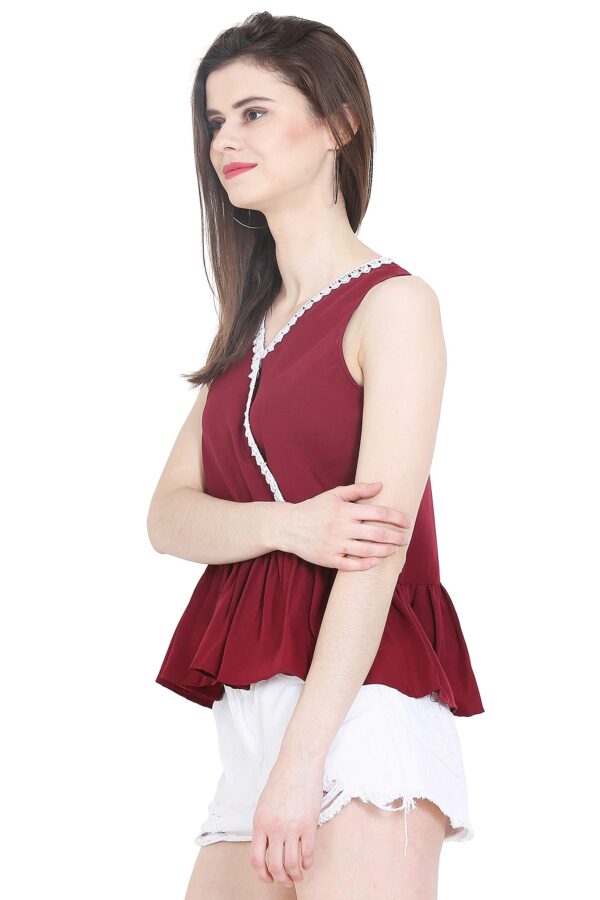 Accessorize Kingdom Women's Top (Maroon, XXL) - Image 3
