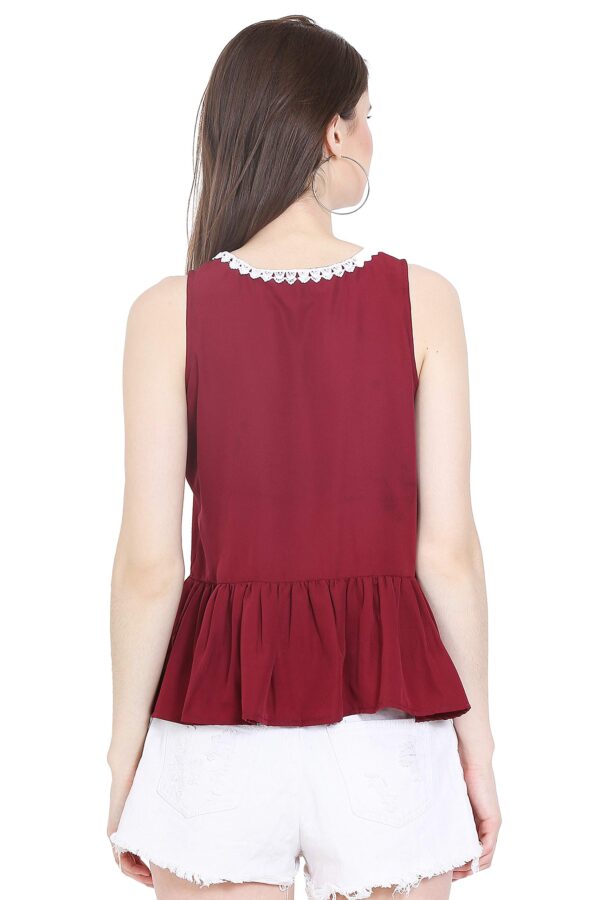 Accessorize Kingdom Women's Top (Maroon, M) - Image 3