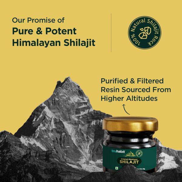 TruHabit Original Himalayan Shilajit, Shilajeet Original, Silajit for Man/Woman (20g), Shilajit Original Resin, Silajit Original Himalayan Natural Stamina Booster - Image 2